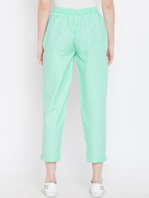 set of 2 pleat detail tie knot crop pant - 16059272 - Standard Image - 3