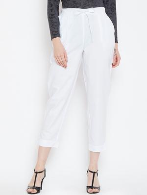 set of 2 pleat detail tie knot crop pant - 16059272 - Standard Image - 4