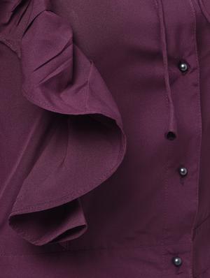 tie knot detail ruffled jumpsuit - 16059481 - Standard Image - 6