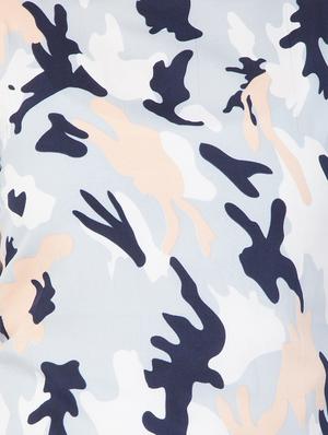 boat neck camouflage print top - 16059923 - Standard Image - 4