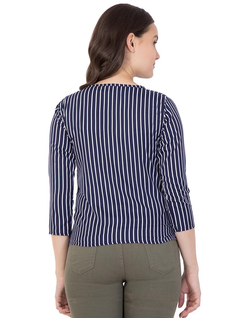 boat neck striped top - 16059939 - Zoom Image - 3