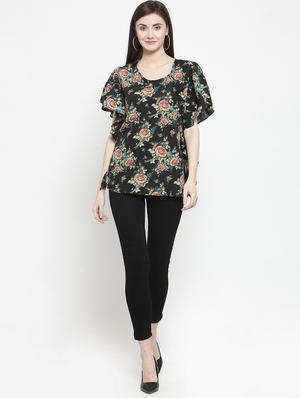 ruffle detail floral top - 16061578 - Standard Image - 4