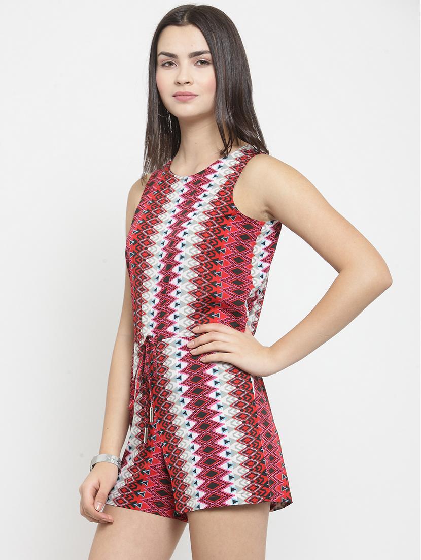 aztec drawstring romper - 16062475 - Zoom Image - 2