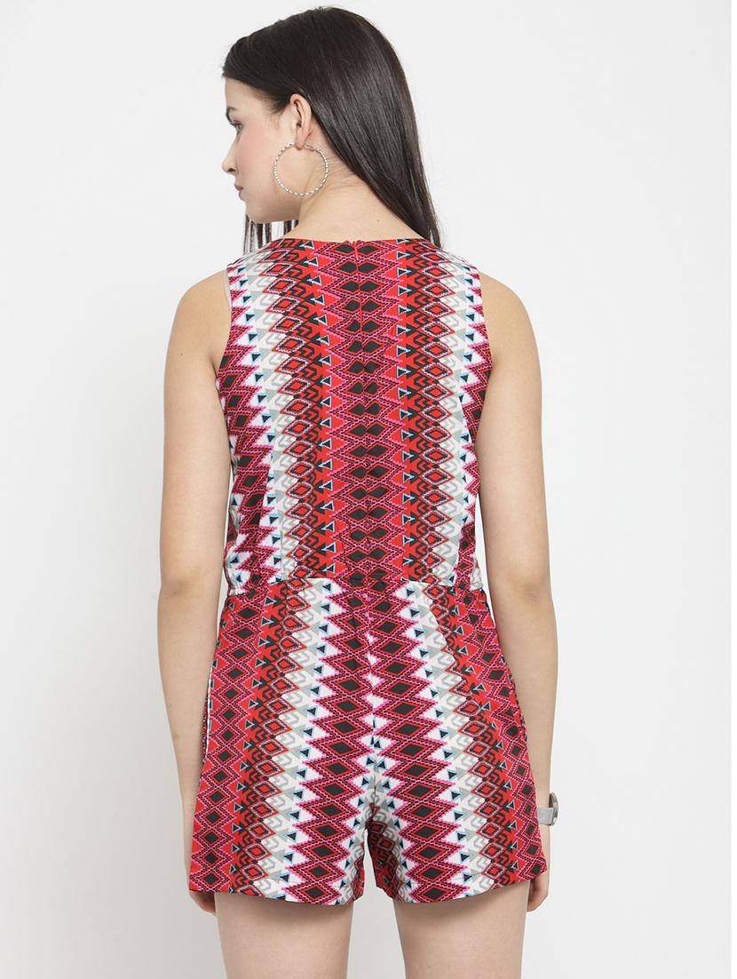 aztec drawstring romper - 16062475 - Zoom Image - 3