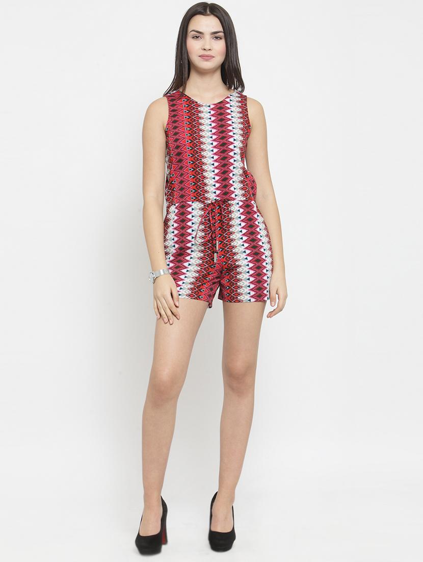 aztec drawstring romper - 16062475 - Zoom Image - 4