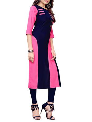 embroidered straight kurta - 16062633 - Standard Image - 2