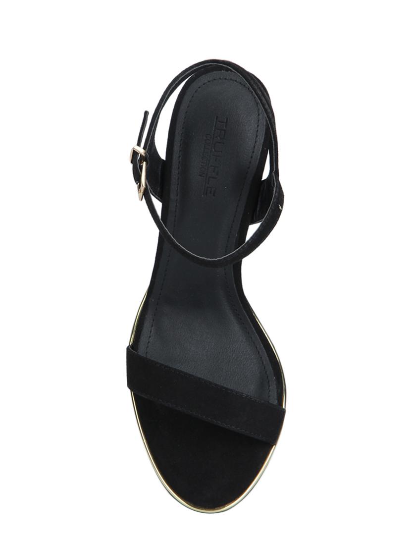 black ankle strap sandals - 16062820 - Zoom Image - 4