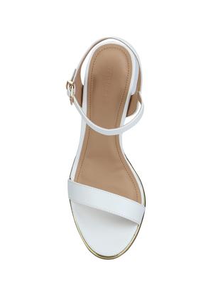 white ankle strap sandals - 16062821 - Standard Image - 4