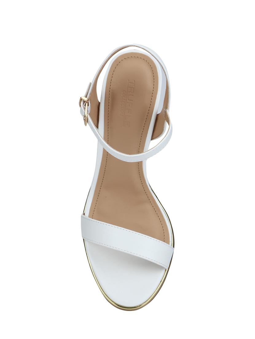 white ankle strap sandals - 16062821 - Zoom Image - 4