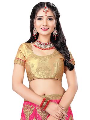 embroidered a-line lehenga - 16063340 - Standard Image - 3