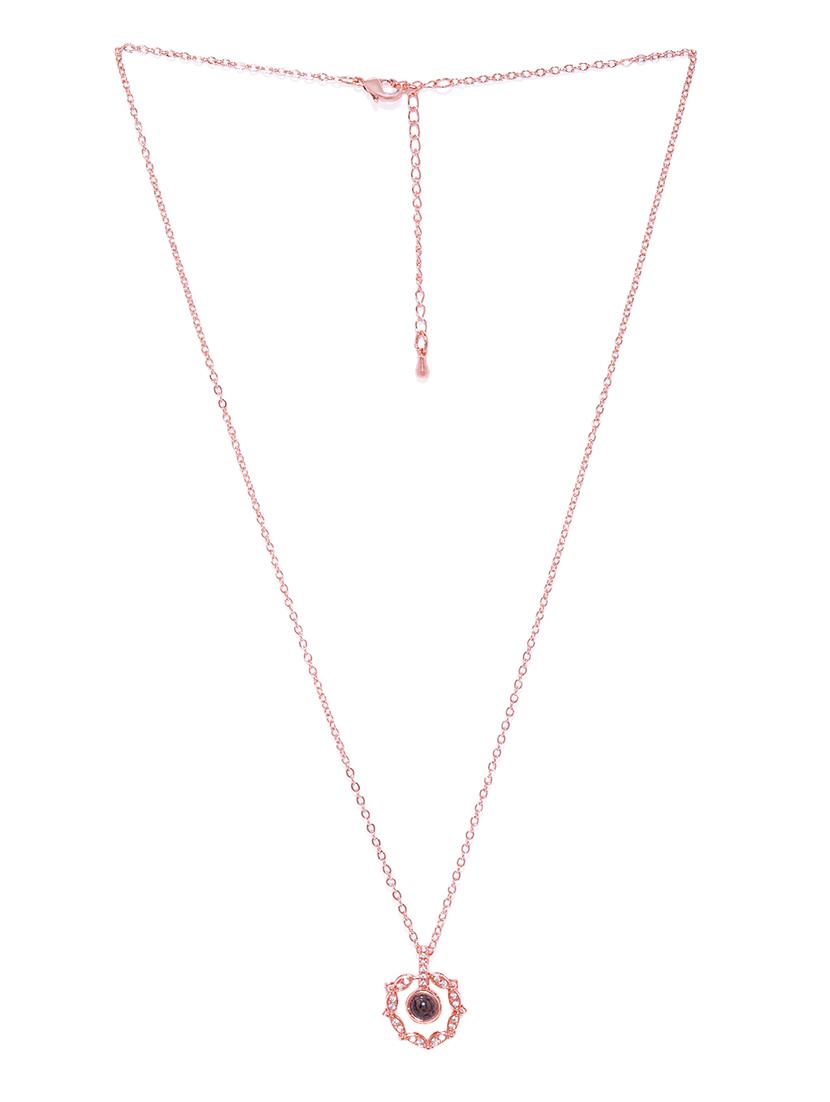 silver metal statement necklace - 16063624 - Zoom Image - 2