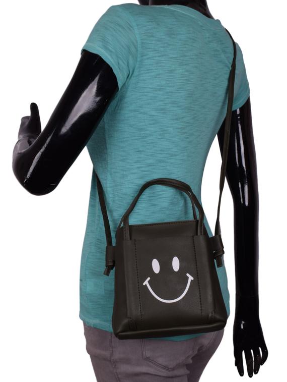 grey leatherette (pu) regular sling bag - 16063882 - Zoom Image - 5