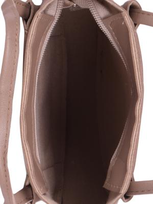 brown leatherette (pu) regular sling bag - 16063895 - Standard Image - 3