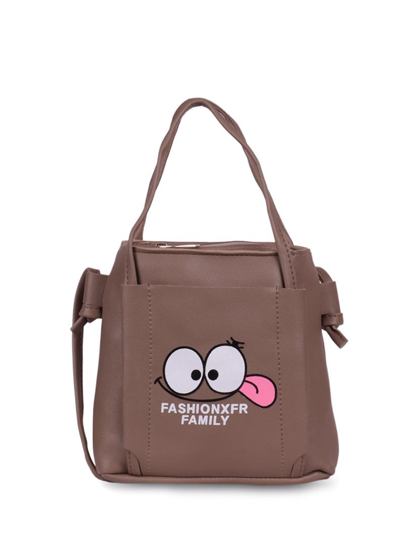 brown leatherette (pu) regular sling bag - 16063895 - Zoom Image - 1