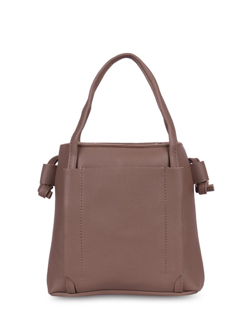 brown leatherette (pu) regular sling bag - 16063895 - Zoom Image - 2