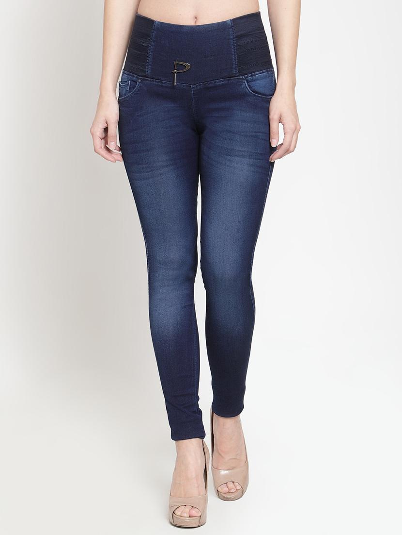 stone washed high waist jegging - 16064626 - Zoom Image - 1