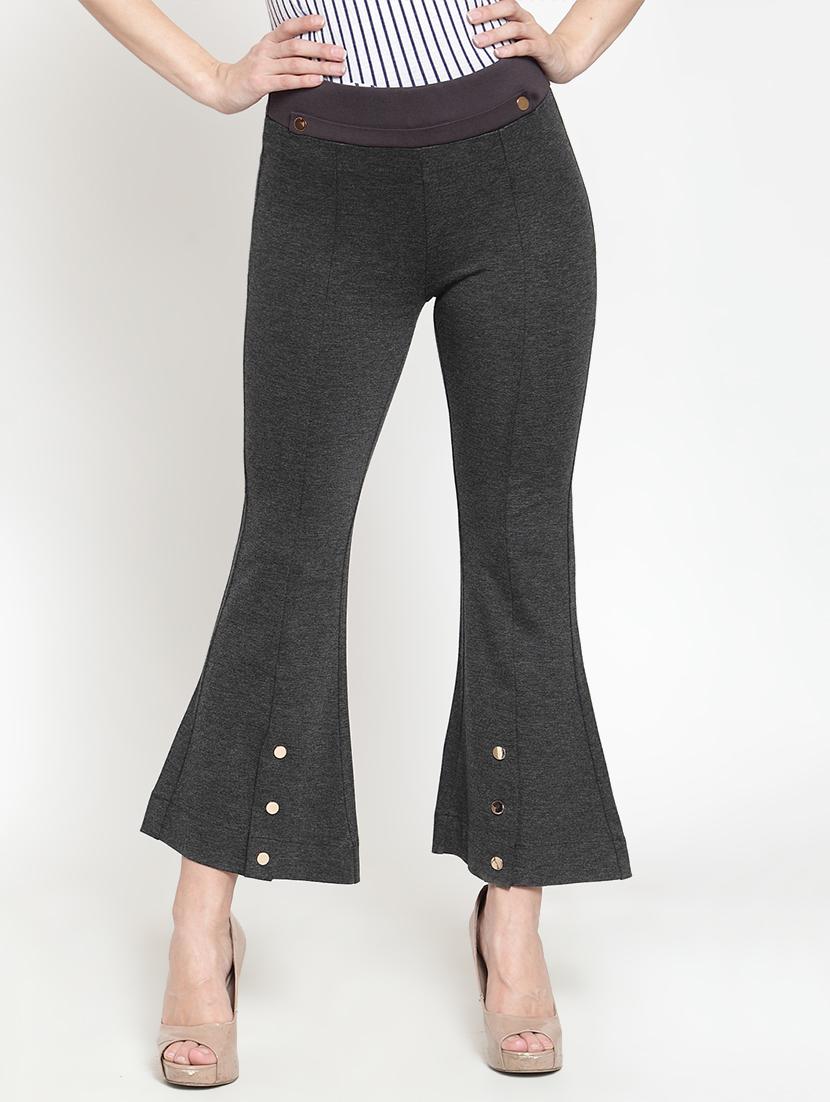metallic buttoned bootcut trouser - 16064637 - Zoom Image - 1