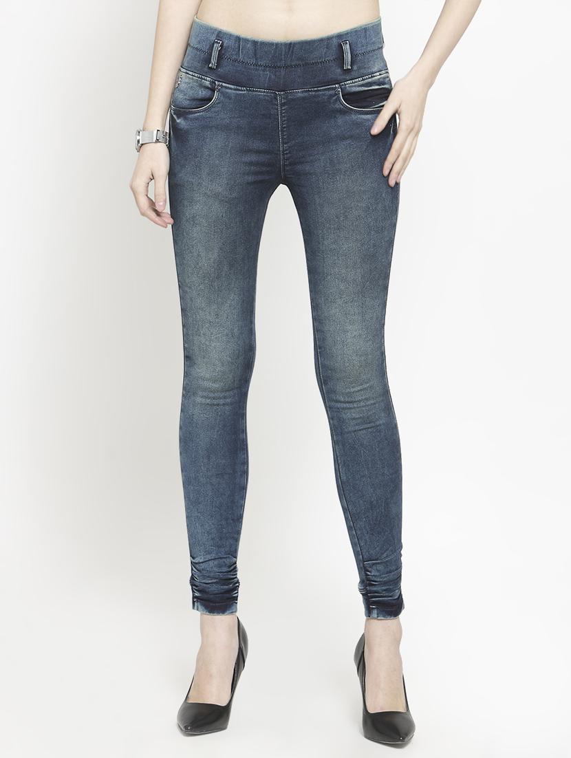 stone washed pocket detail jegging - 16064652 - Zoom Image - 1