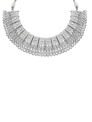 silver zinc choker necklace - 16064704 - Standard Image - 2