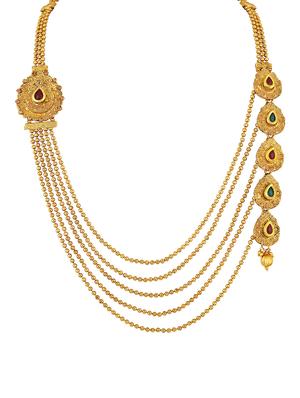 gold zinc statement necklace - 16064795 - Standard Image - 2