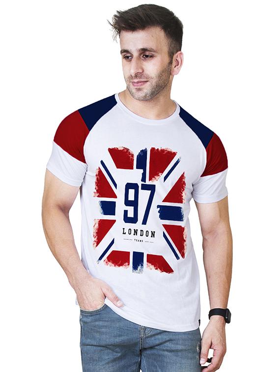 white front print t-shirt - 16065127 - Zoom Image - 1