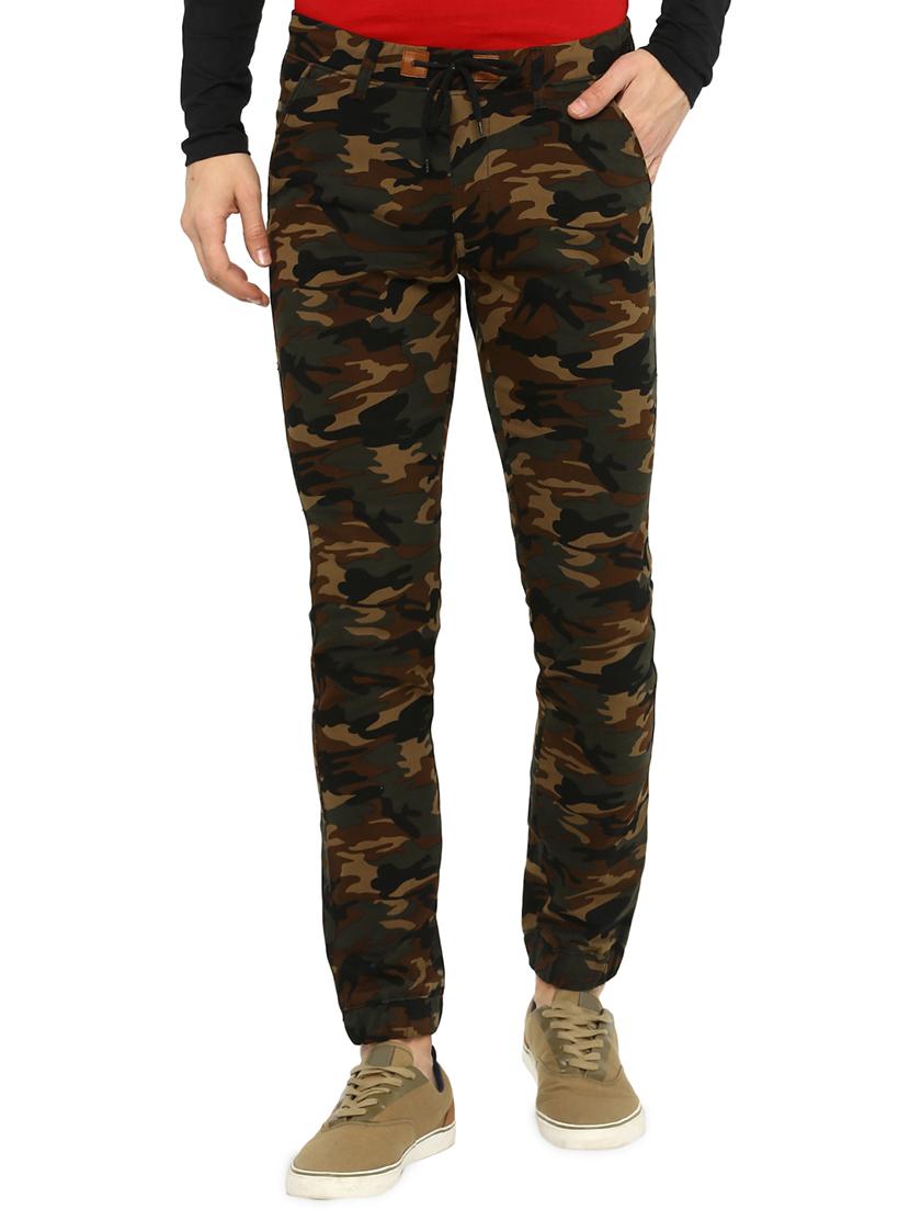 green camouflage printed jogger - 16065805 - Zoom Image - 1