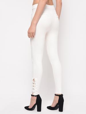 criss cross detail zipper trim jegging - 16065930 - Standard Image - 3