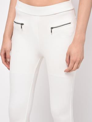 criss cross detail zipper trim jegging - 16065930 - Standard Image - 5
