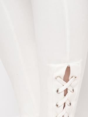 criss cross detail zipper trim jegging - 16065930 - Standard Image - 6