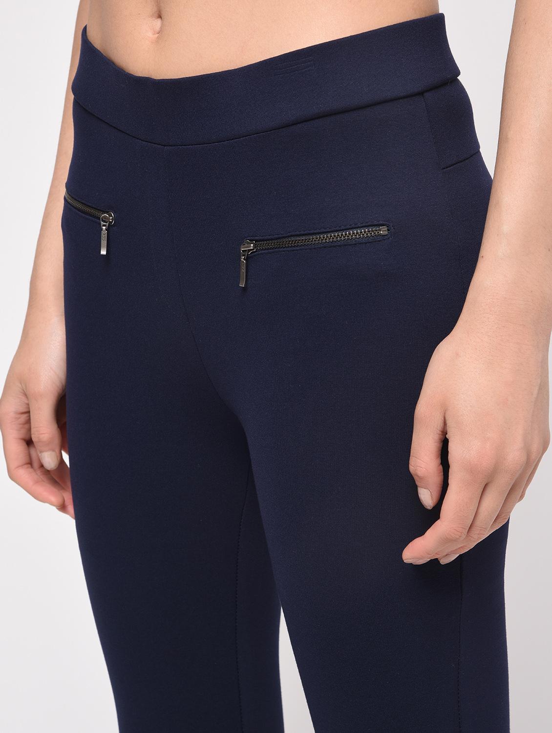 criss cross detail zipper trim jegging - 16065933 - Zoom Image - 5