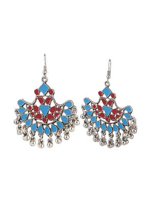 black metal chandellier earring - 16066910 - Standard Image - 2