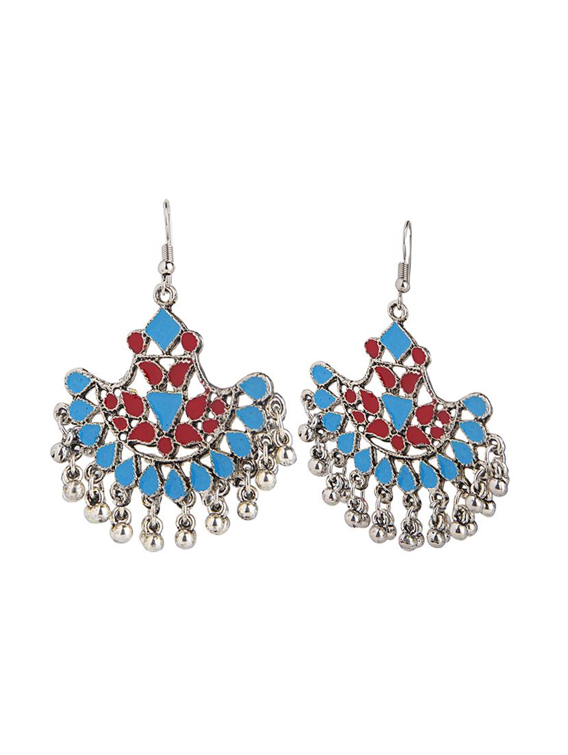 black metal chandellier earring - 16066910 - Zoom Image - 2