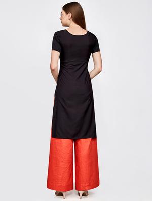 geometrical straight kurta - 16066963 - Standard Image - 3