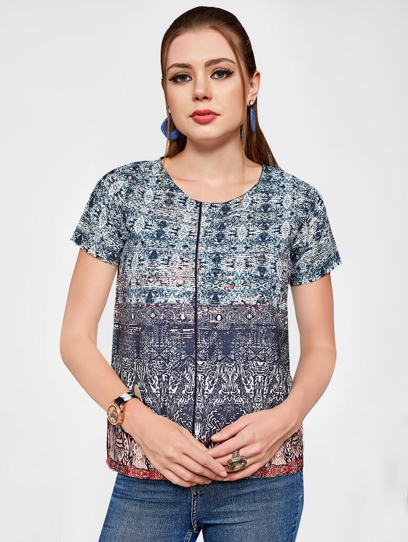 printed straight kurti - 16067085 - Zoom Image - 1