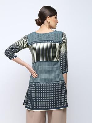 printed straight kurta - 16067091 - Standard Image - 3