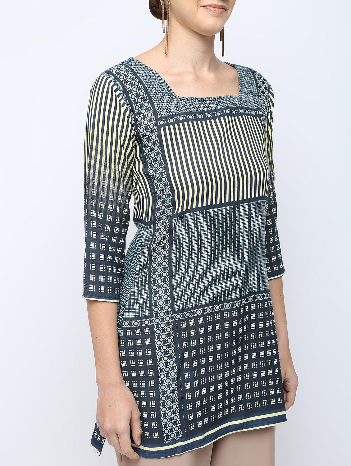 printed straight kurta - 16067091 - Zoom Image - 5