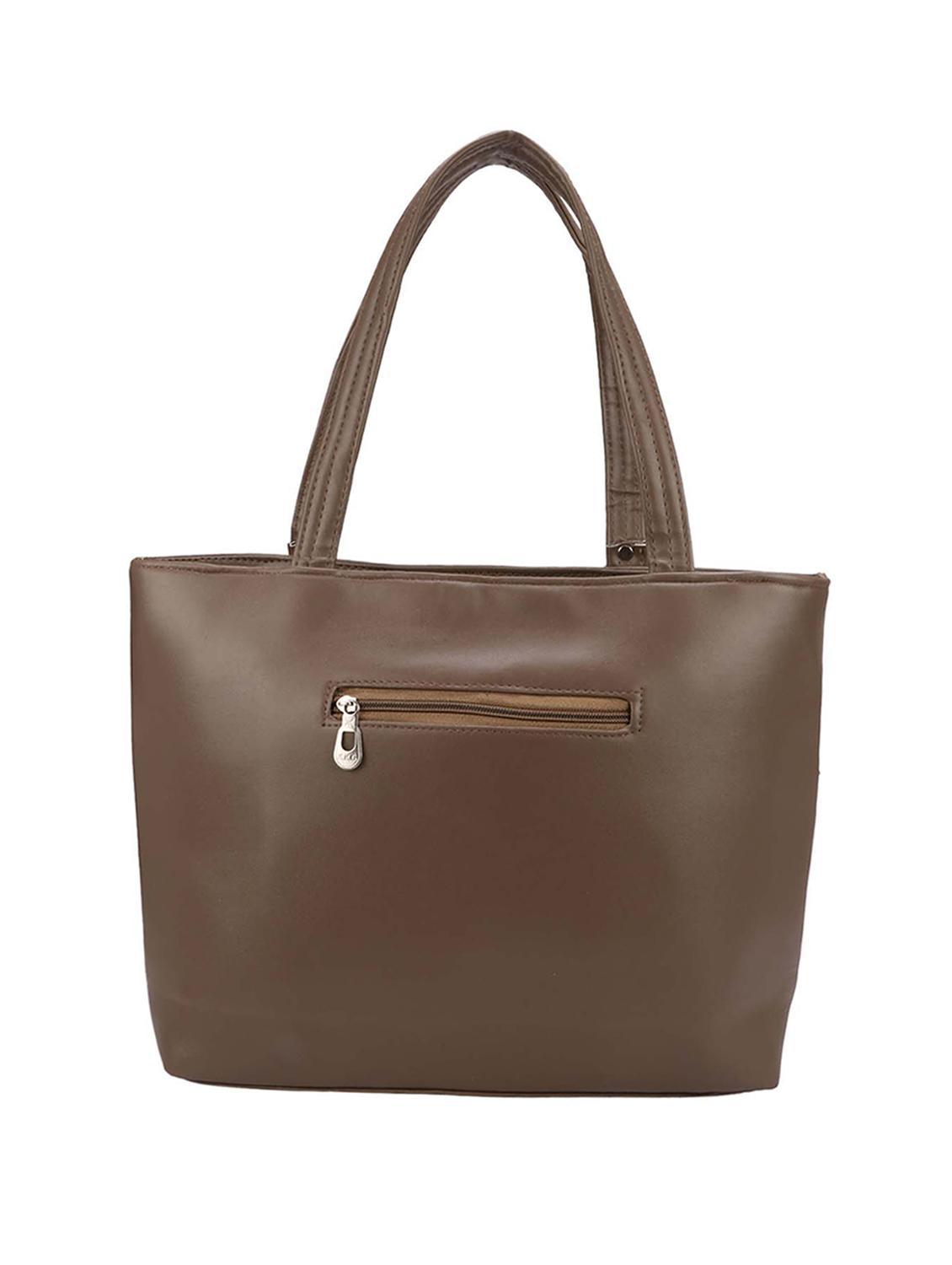 brown leatherette (pu) regular handbag - 16067117 - Zoom Image - 2