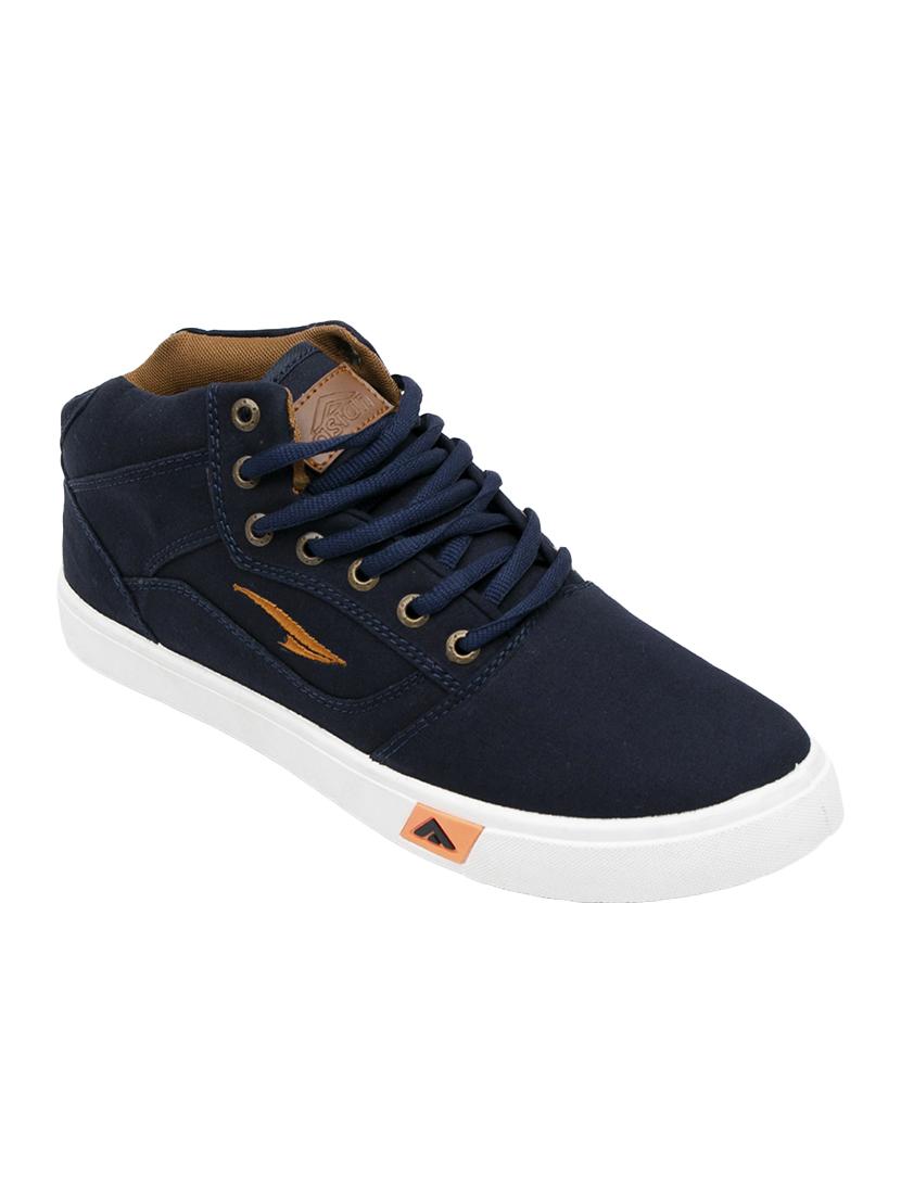 blue canvas lace up sneakers - 16069951 - Zoom Image - 1