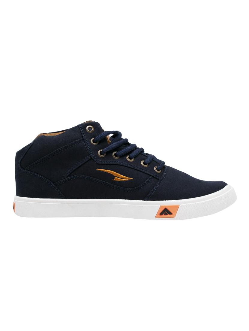 blue canvas lace up sneakers - 16069951 - Zoom Image - 2