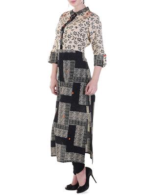 printed straight kurta - 16072208 - Standard Image - 2