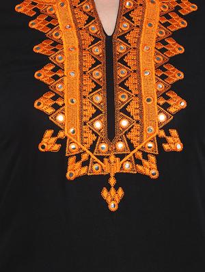 embroidered straight kurta - 16072212 - Standard Image - 4