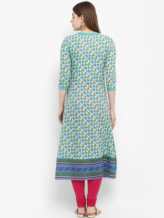 geometrical angrakha kurta - 16072213 - Zoom Image - 3
