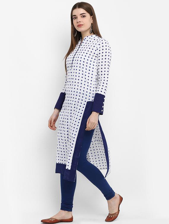printed straight kurta - 16072264 - Zoom Image - 2