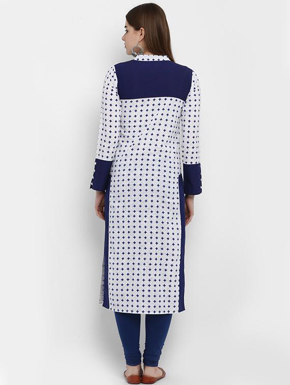 printed straight kurta - 16072264 - Zoom Image - 3