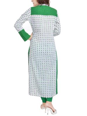 printed straight kurta - 16072265 - Standard Image - 3