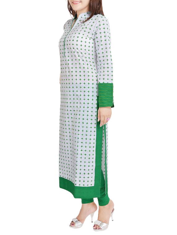 printed straight kurta - 16072265 - Zoom Image - 2