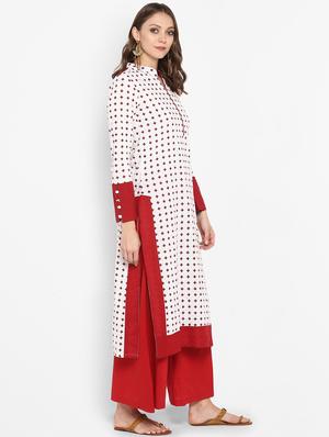 printed straight kurta - 16072266 - Standard Image - 2