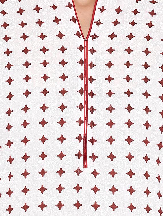 printed straight kurta - 16072266 - Zoom Image - 5
