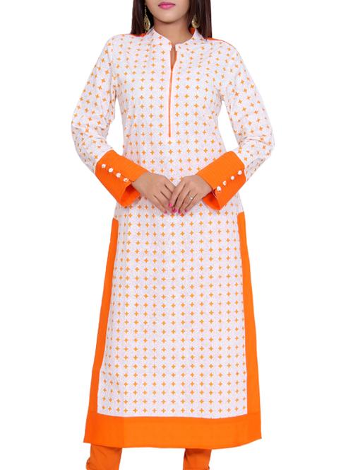 printed straight kurta - 16072267 - Very Small Image - 1