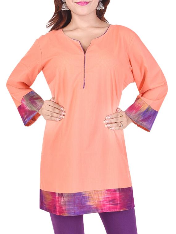 solid straight kurti - 16072270 - Zoom Image - 1